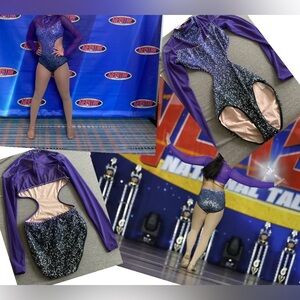 Purple and Sequin Dance Costume